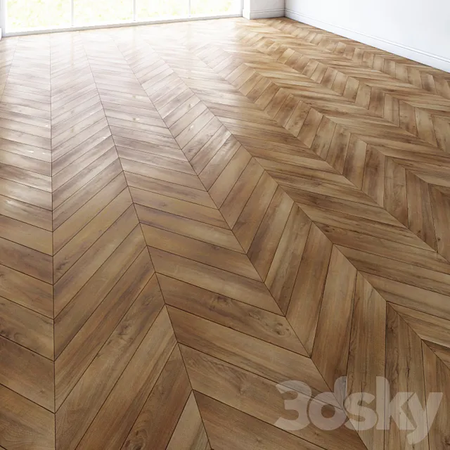 Parquet chevron classic 3DS Max Model