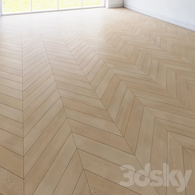 Parquet chevron classic light 3DS Max Model