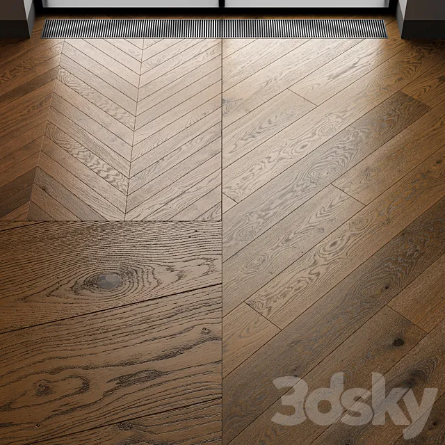 Parquet Eiche Salis dark oak 3dsMax Model