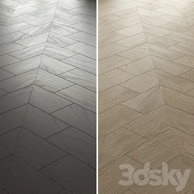 Parquet floor Luciano Zonta trapezoid 3DS Max Model