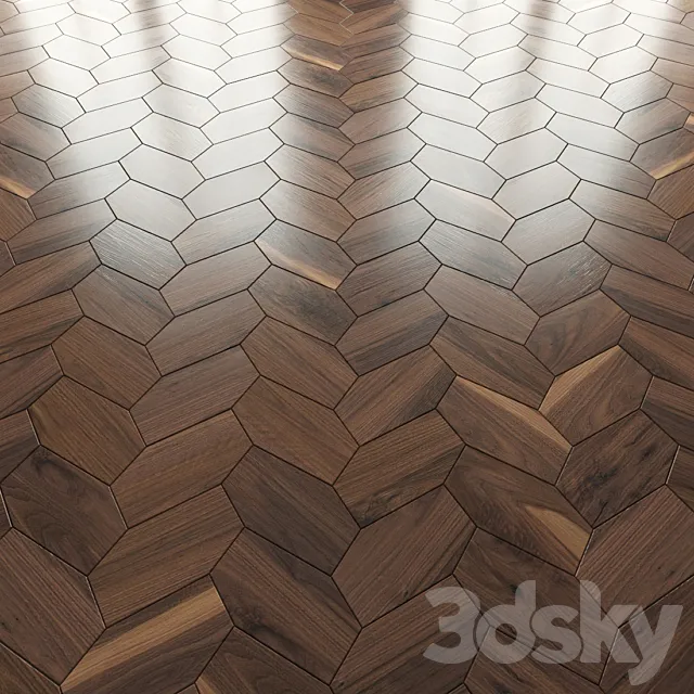 Parquet Foglie d’Oro Arte Brotto 3DS Max Model