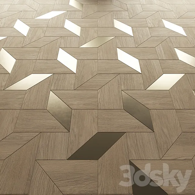 Parquet Foglie d’Oro Arte Brotto Tricot 3ds Max