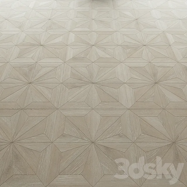 Parquet Foglie d’Oro Asolo Oak 3ds Max