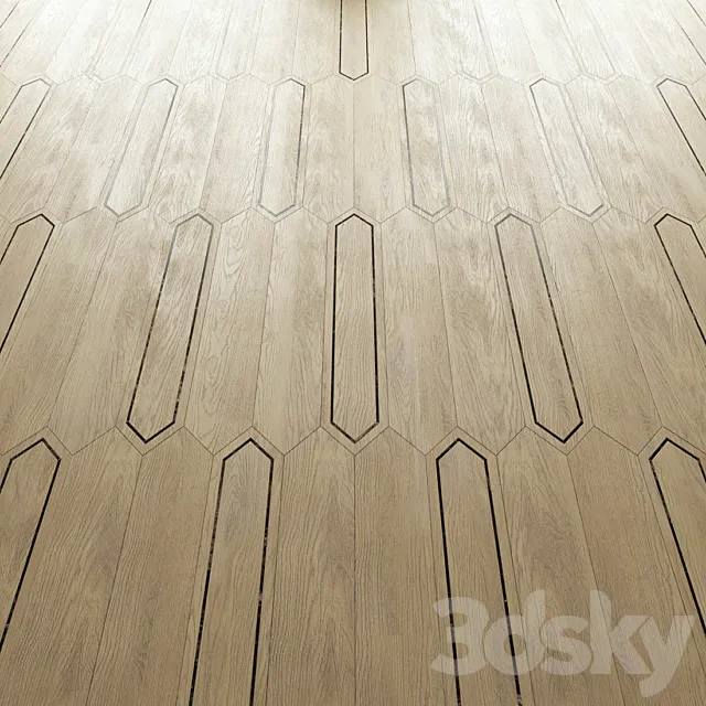 Parquet Foglie d’Oro Matita 3ds Max