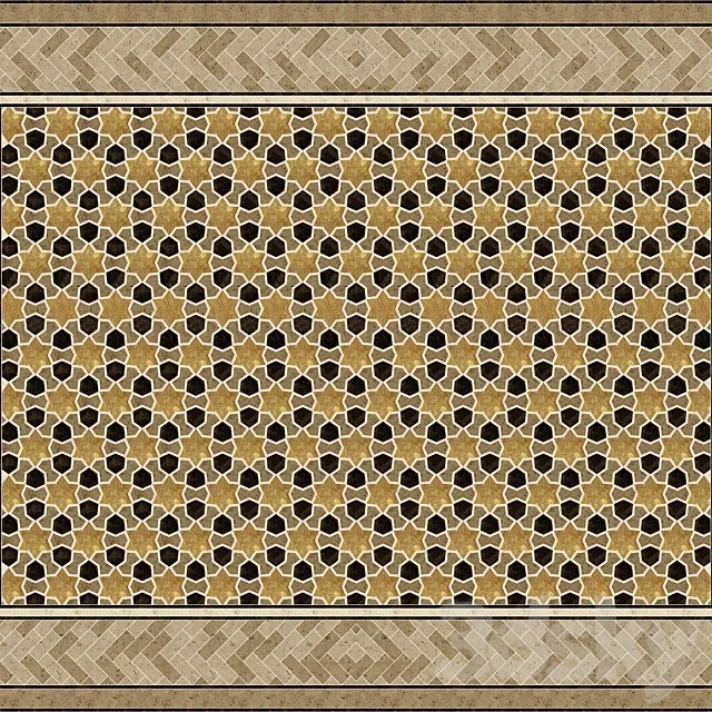 Parquet in oriental style 3DS Max Model