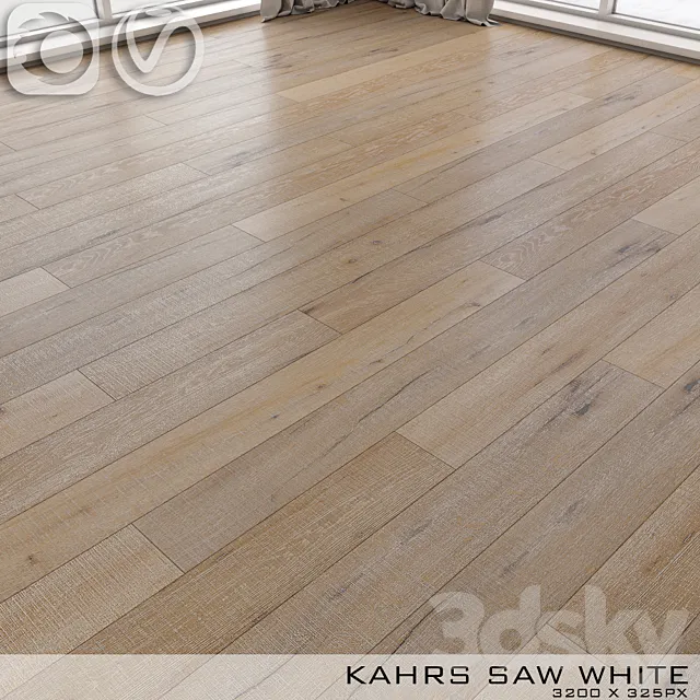 Parquet Kahrs Oak Saw White 3ds Max