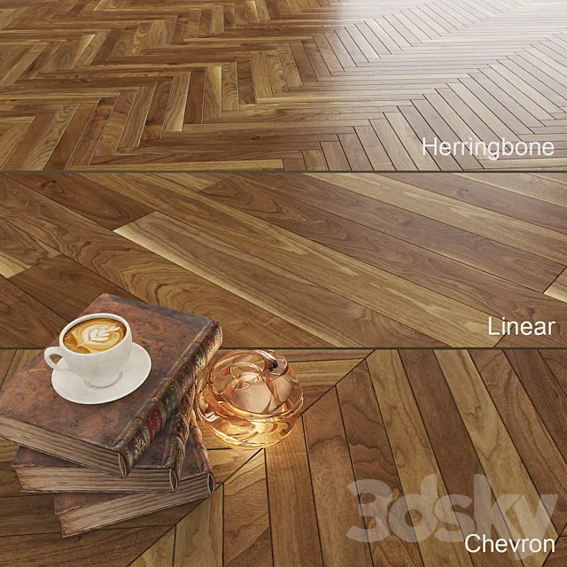 Parquet Korelia Walnut Story Spirit 3DS Max Model