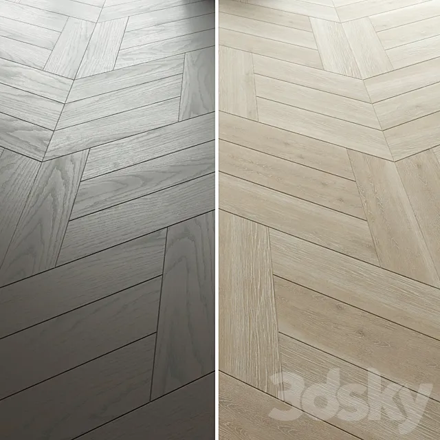 Parquet Luciano Zonta Chevron 3ds Max