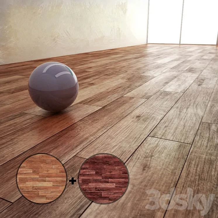 Parquet Material With 2 Texture 3DS Max