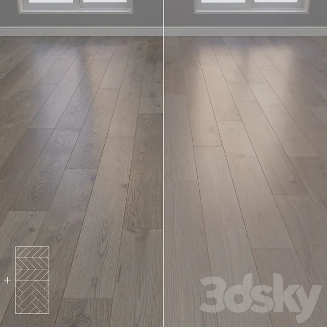 Parquet Oak 2 types layout herringbone chevron and linear setduo29 3ds Max