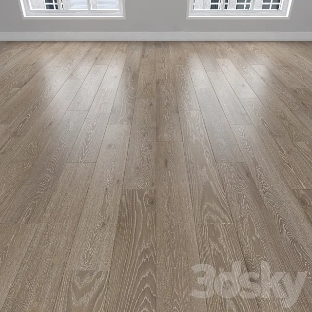 Parquet Oak 3 types: herringbone linear chevron. 3DS Max Model