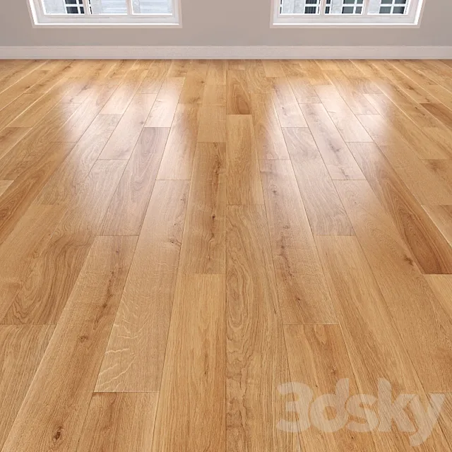 Parquet Oak caramel 3 types: herringbone linear chevron. 3ds Max