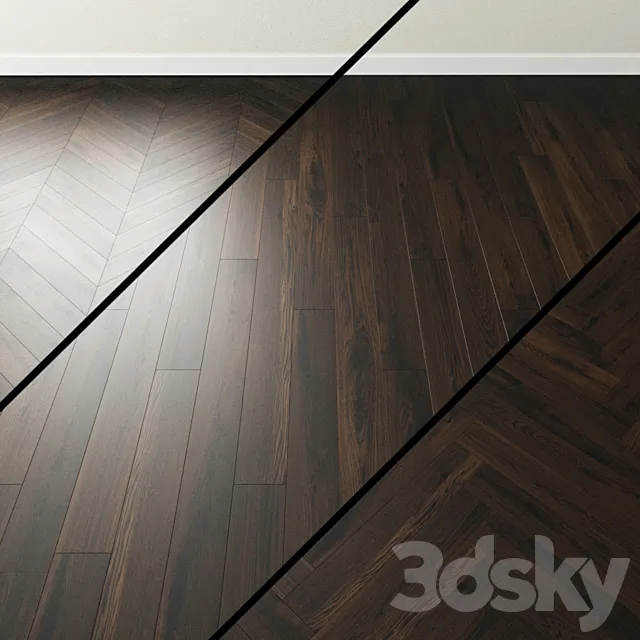 Parquet Oak Coswick. Inspire LONDON Dark 3DS Max Model