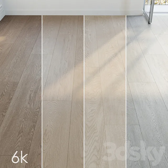 Parquet set 13 – Super Bundle – 4 Types: Oak Honey Maple Gray _ 6K 3ds Max