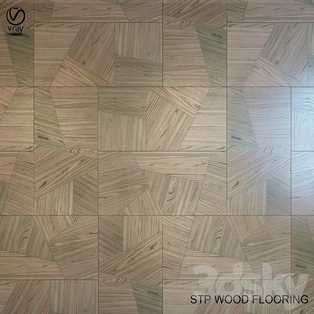 Parquet stp wood flooring WoodDesign 3ds Max