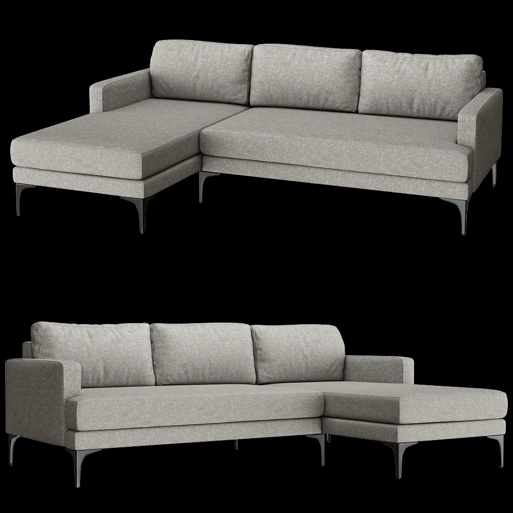 Partisan – Sofa Fisht Corner 3ds Max