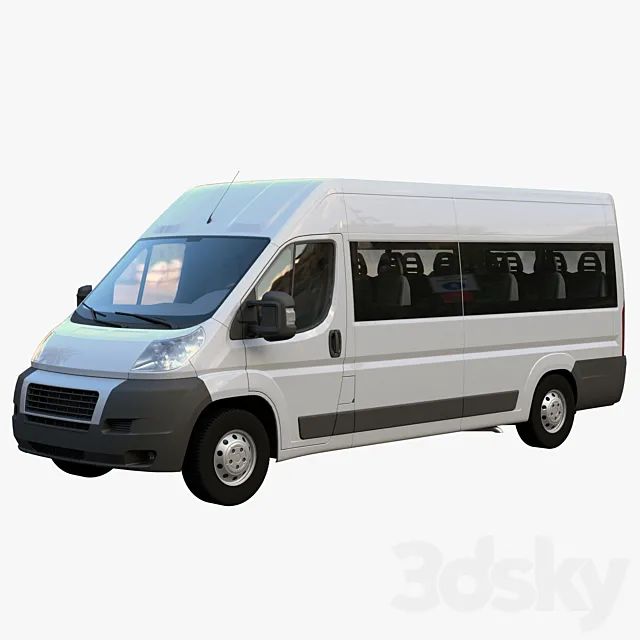 Passenger minibus L4H3 3ds Max