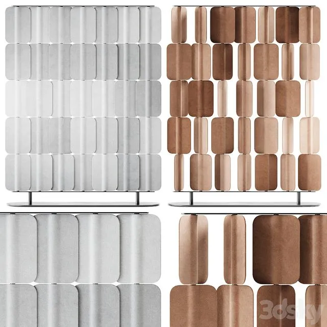 Patch PA 1215 Self Standing Acoustic Divider by True Design 3dsMax Model