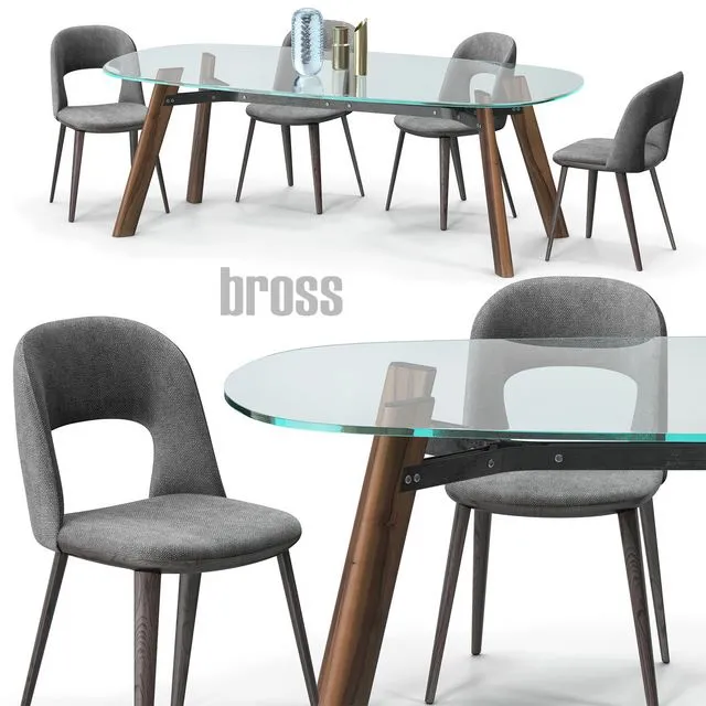 Path chair Beleos table set 3dsMax Model