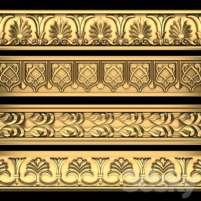 Paths Ornament Pack 24 3dsMax Model