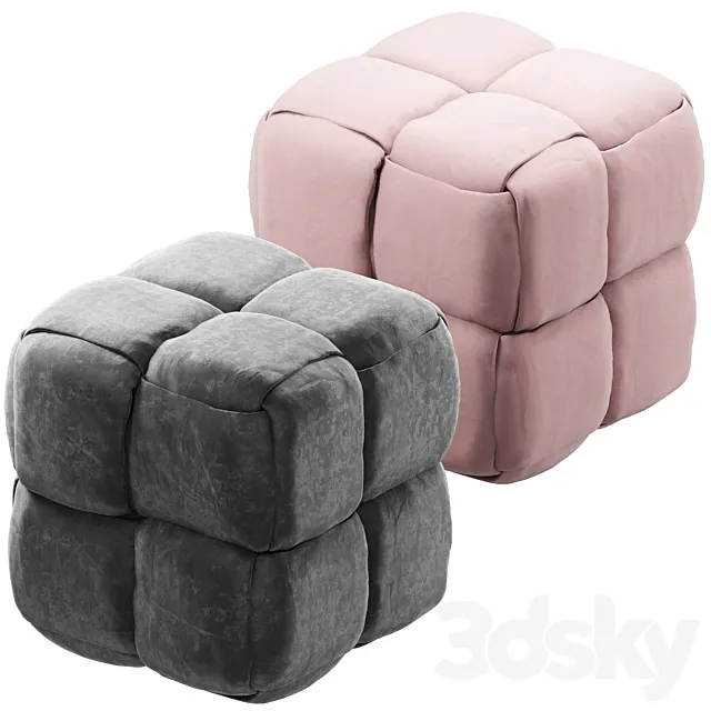 paton pouffe 3ds Max