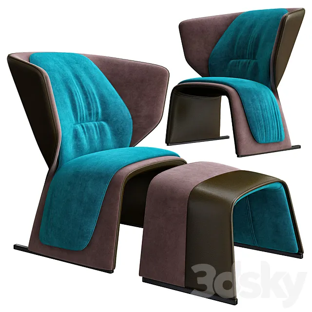 Patricia Urquiola armchair 3ds Max