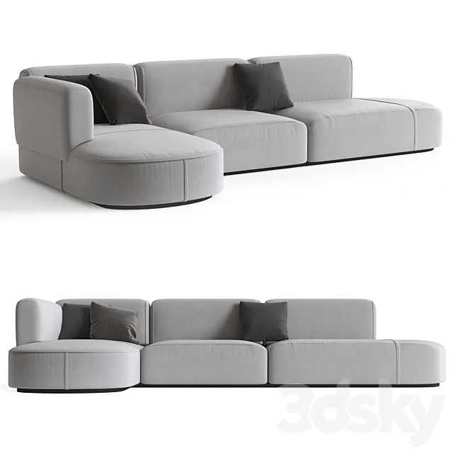 Patricia urquiola bowy sofa 3DSMax File