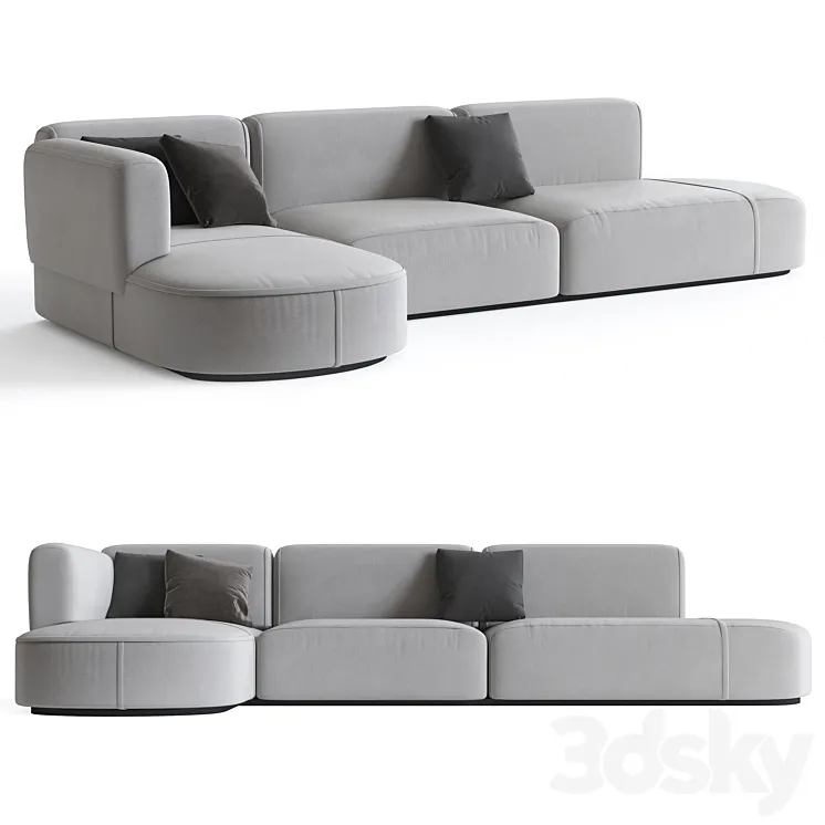 Patricia urquiola bowy sofa 3DS Max Model
