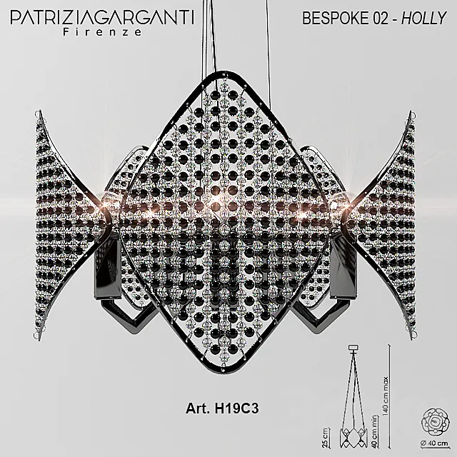 Patrizia Garganti 02 BESPOKE Holly chandelier 3DSMax File