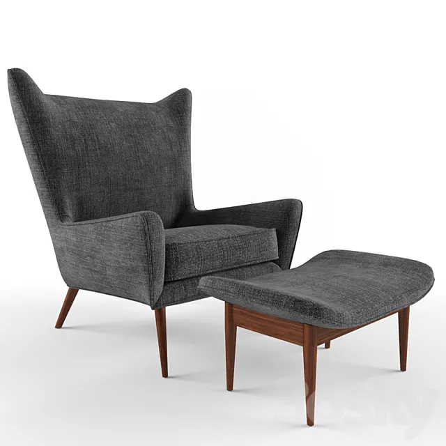 paul McCobb wing chair 3DS Max Model