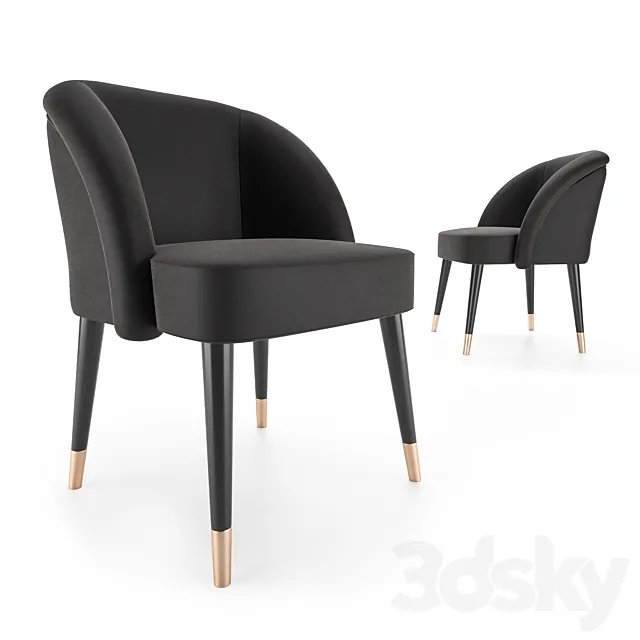 Pauline dinner chair 3ds Max