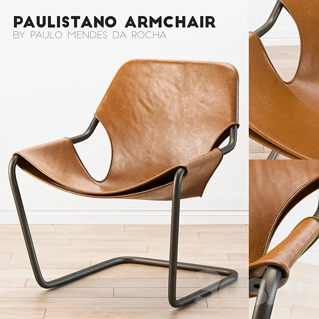 Paulistano Leather Chair 3DS Max Model