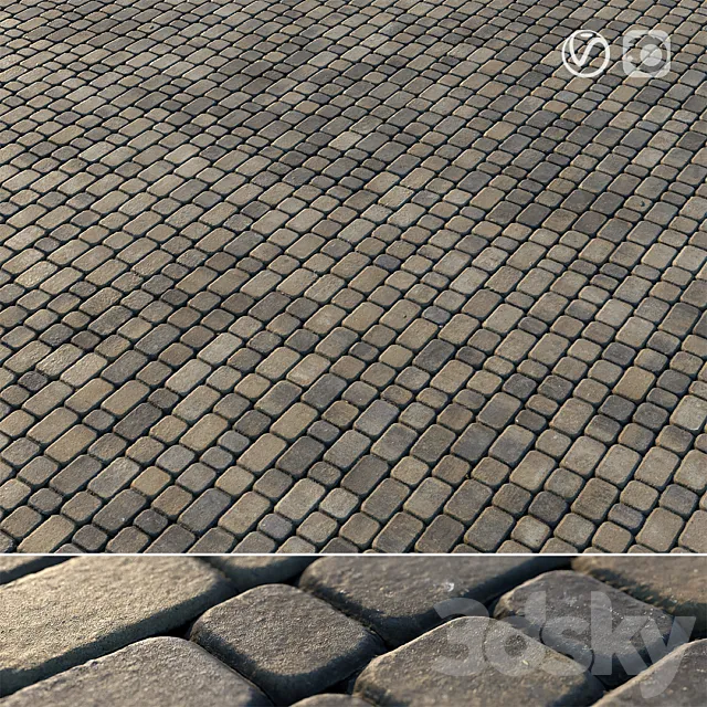 Paving slabs 03 3DS Max Model