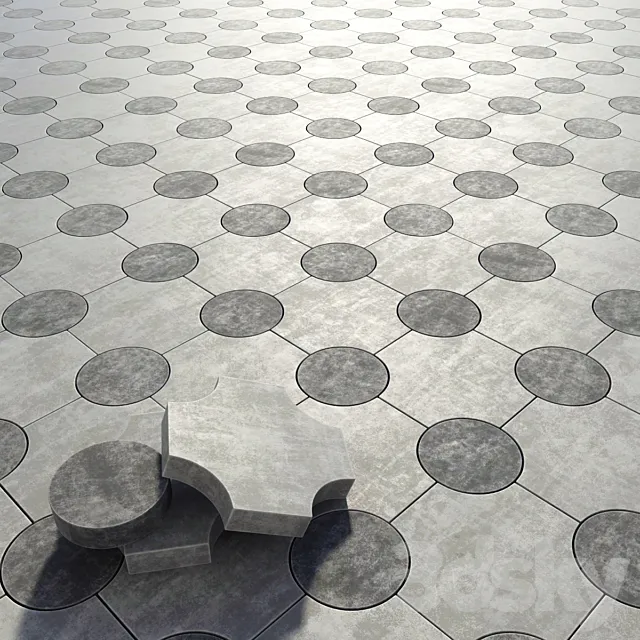 Paving stone 3ds Max