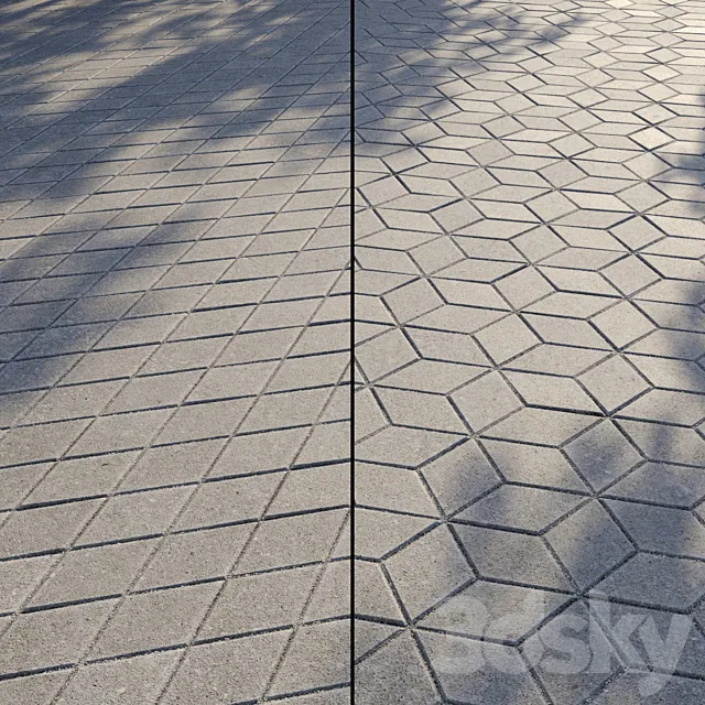 Paving Type 1 Set 15 3DS Max Model