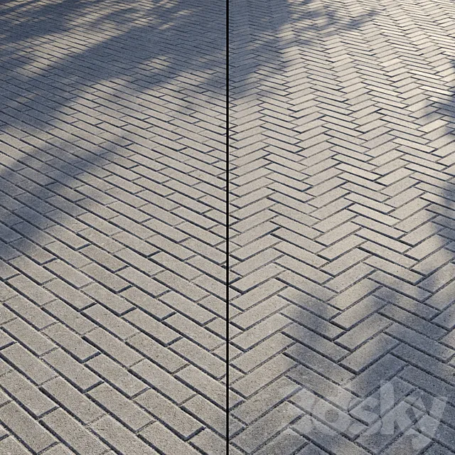 Paving Type 1 Set 16 3DS Max Model