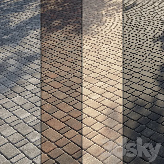 Paving Type 2 Set 13 3dsMax Model