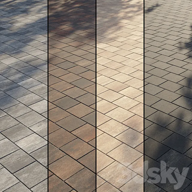 Paving Type 2 Set 7 3ds Max