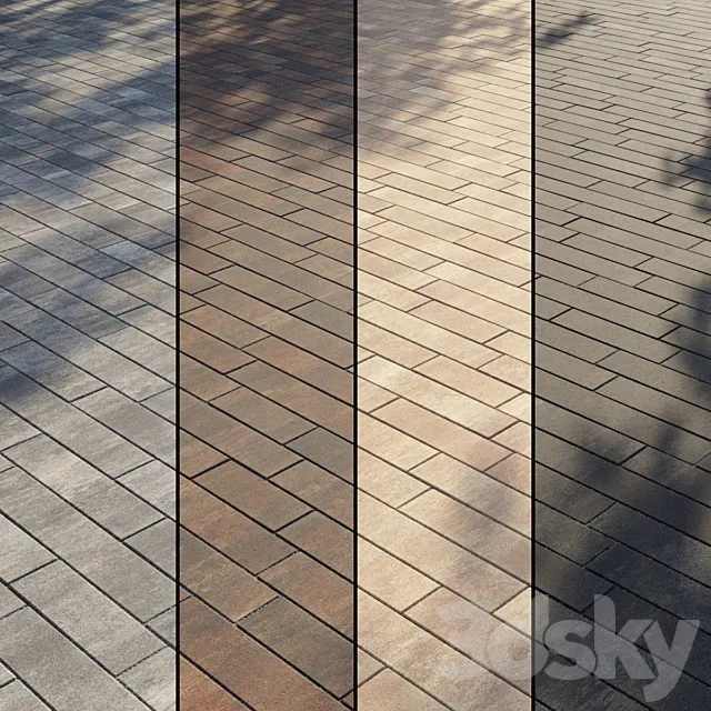 Paving Type 2 Set 8 3dsMax Model