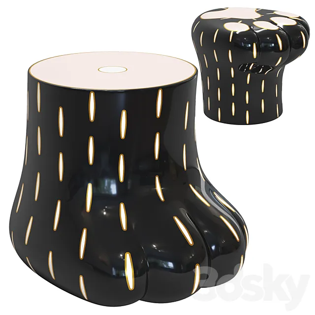 Paw Stool Side Table 3DSMax File