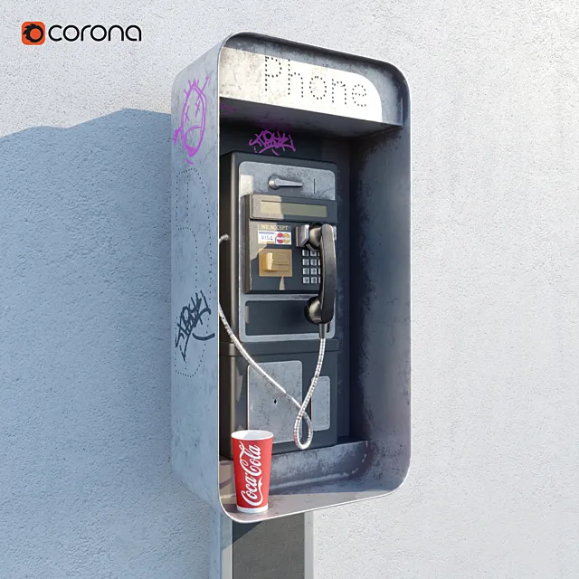 Payphone payphone. 3DS Max Model