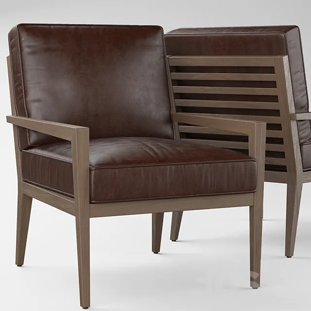 PB Andrew Leather Armchair 3ds Max