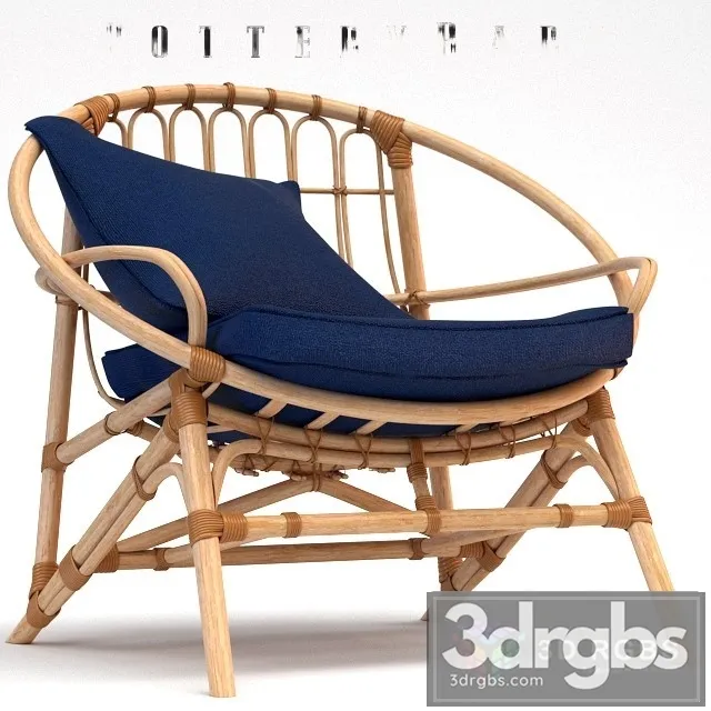 PB Luling Rattan Chair 3dsmax Download