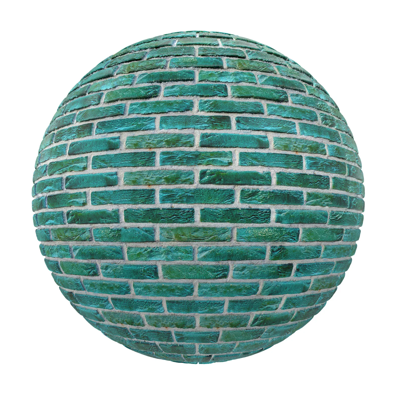 PBR CGAXIS TEXTURES – BRICK – Green Brick Wall