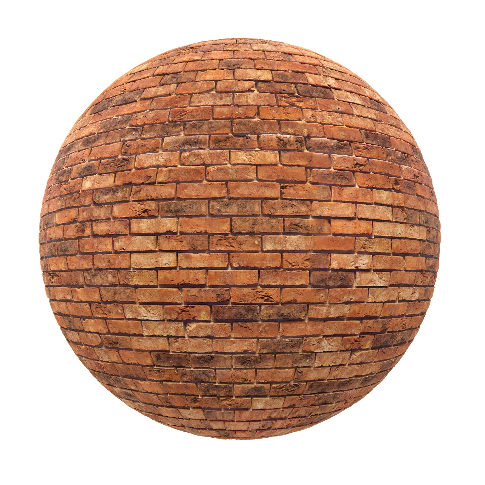 PBR CGAXIS TEXTURES – BRICK – Orange Brick Wall 3