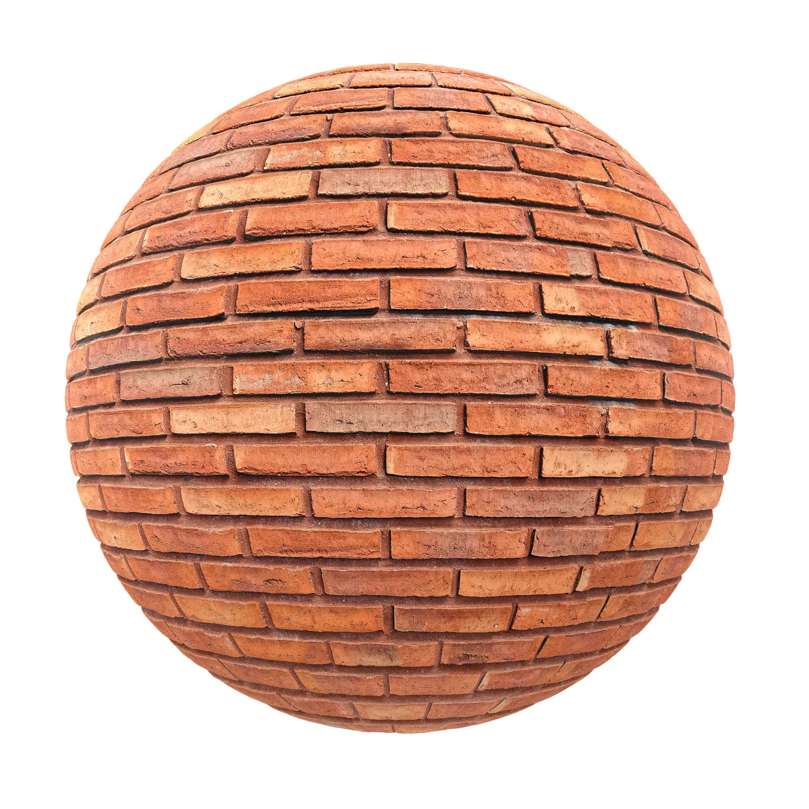 PBR CGAXIS TEXTURES – BRICK – Orange Brick Wall 4