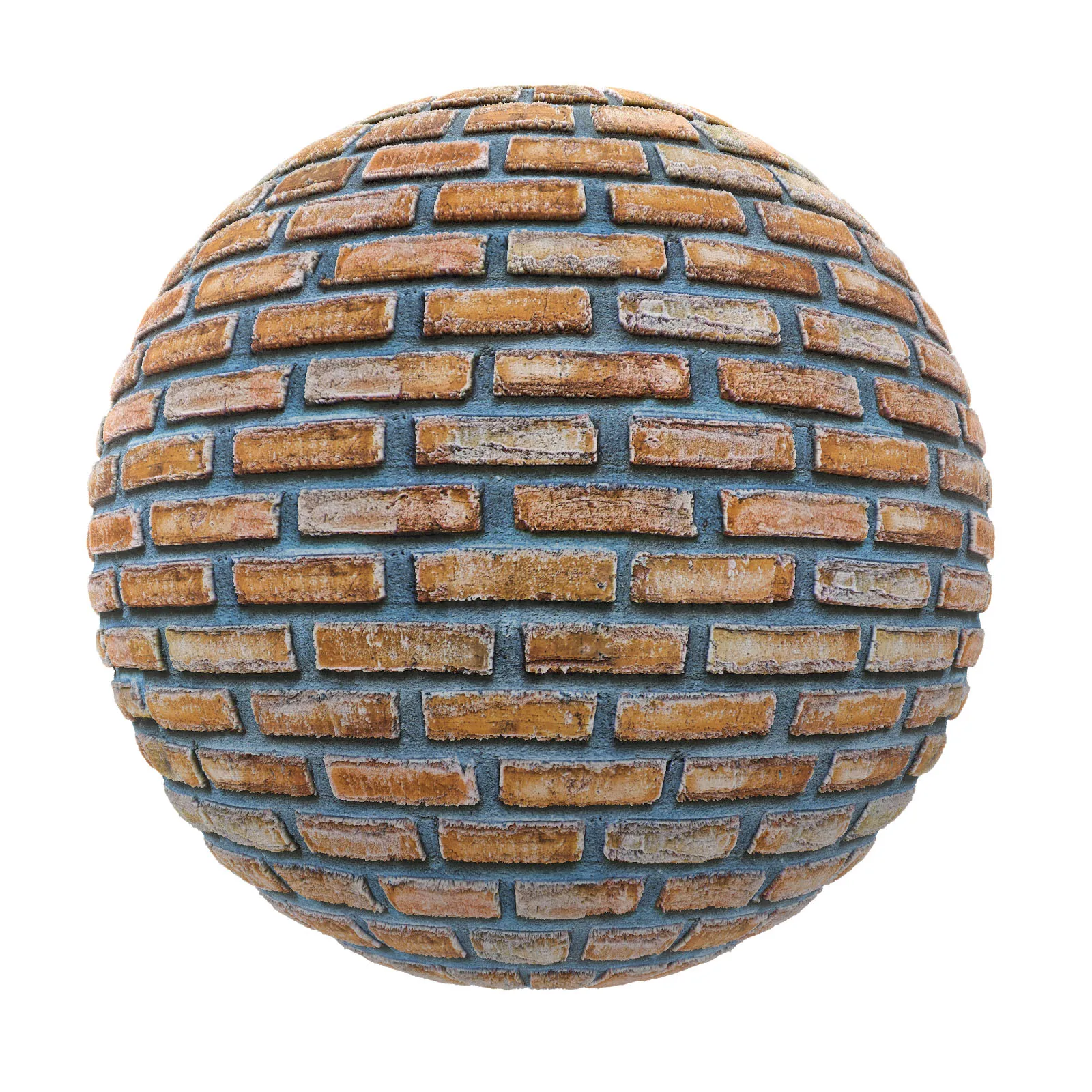 PBR CGAXIS TEXTURES – BRICK – Orange Brick Wall 5