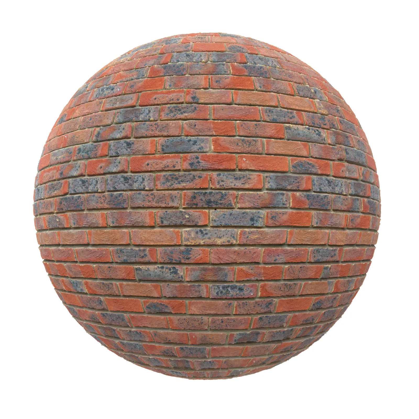 PBR CGAXIS TEXTURES – BRICK – Red And Black Brick Wall 1