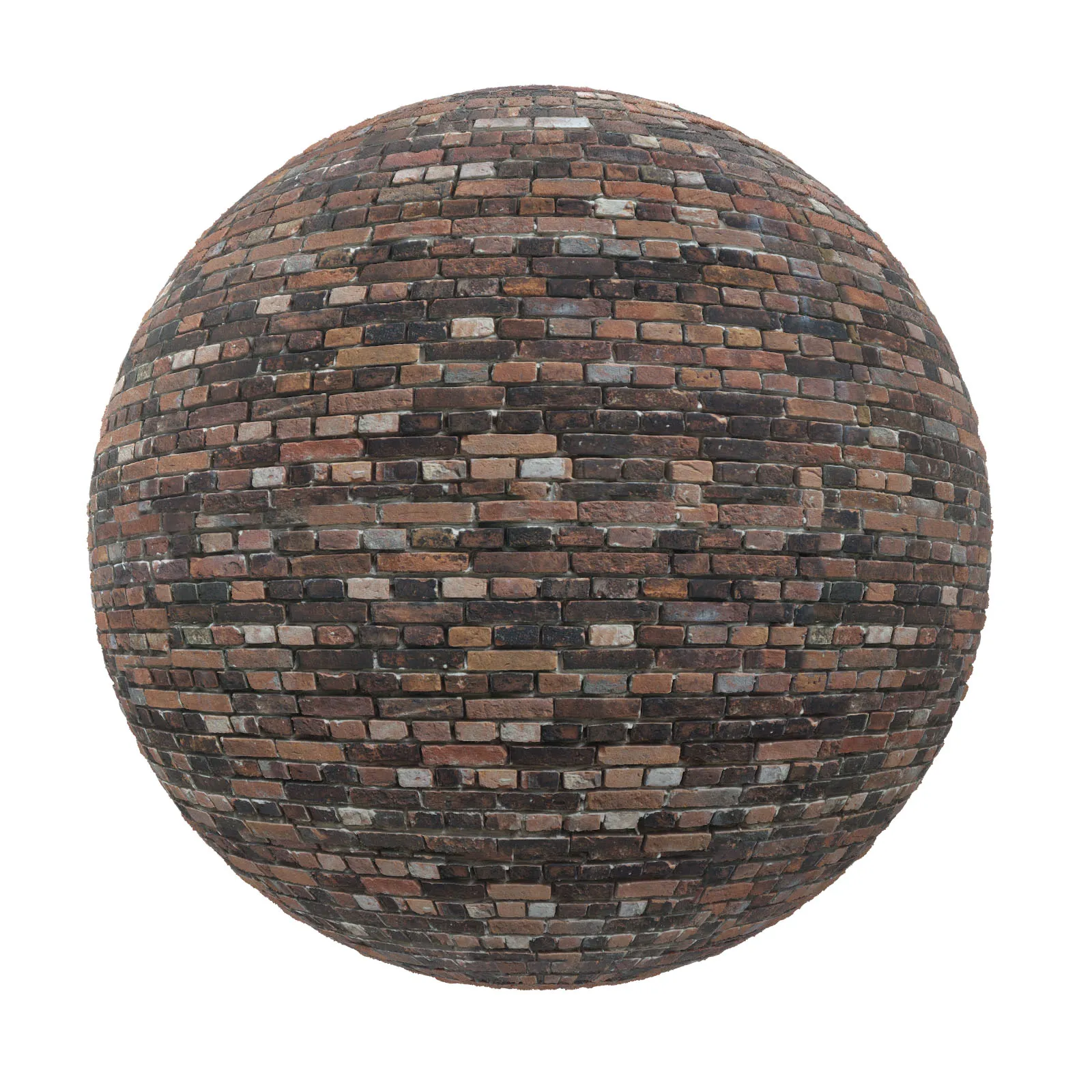 PBR CGAXIS TEXTURES – BRICK – Red And Black Brick Wall 2