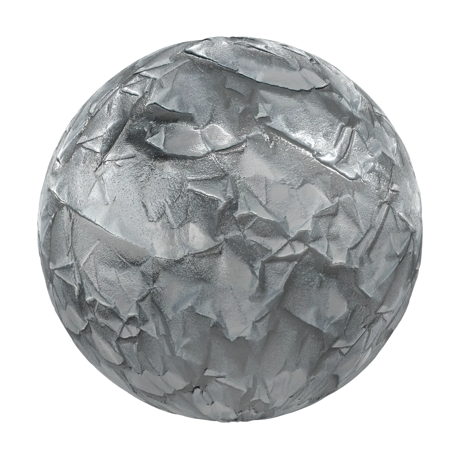 PBR CGAXIS TEXTURES – METALS – Wrinkled Silver Foil 01
